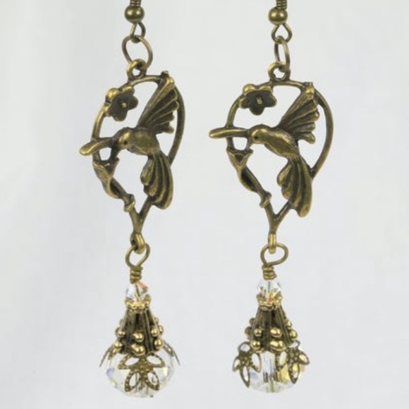 Bridget Blue Jewelry - Hummingbird earrings